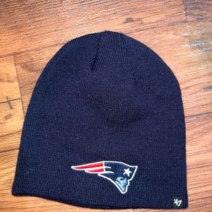Patriots navy blue basic beanie
